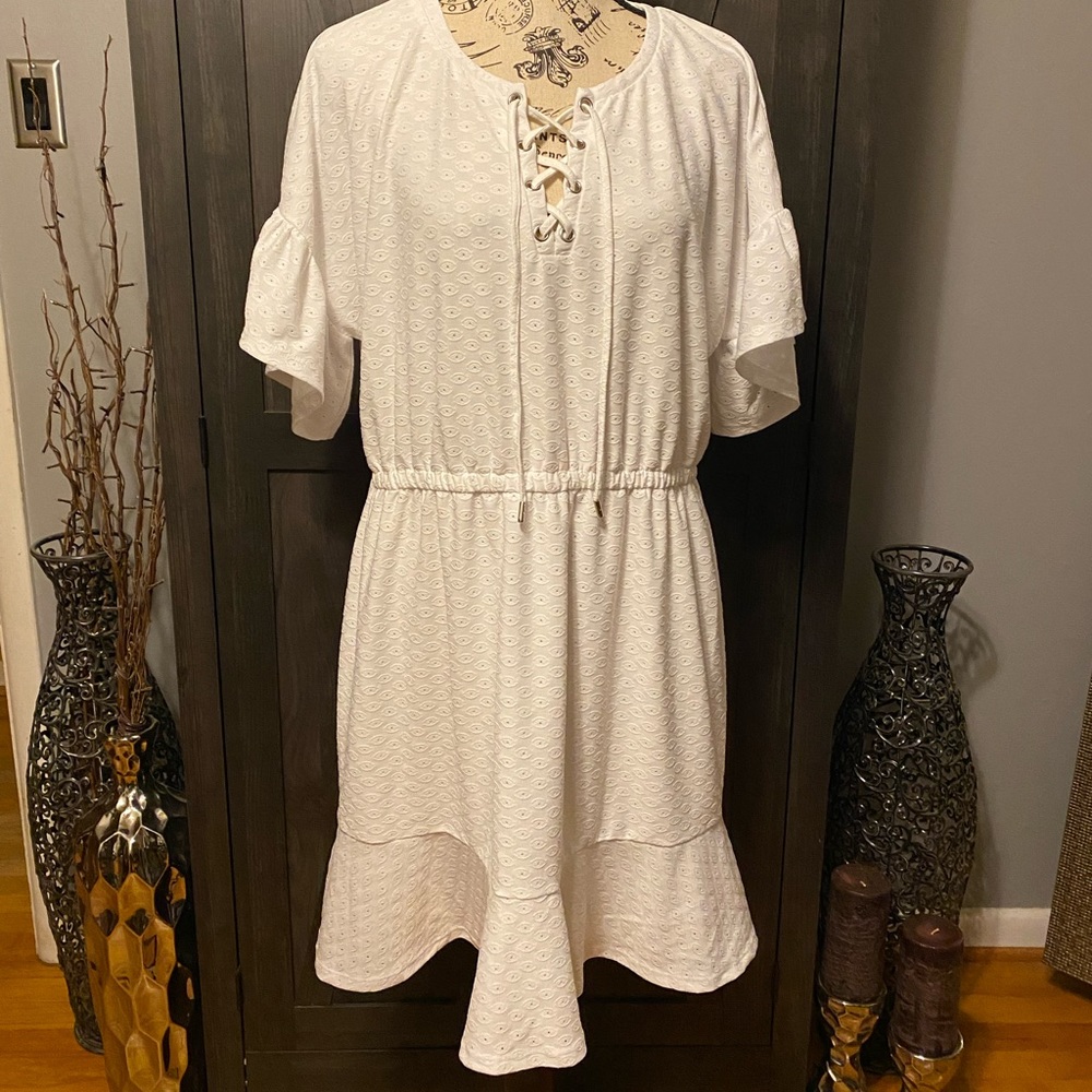 Michael Kors front lace-up dress